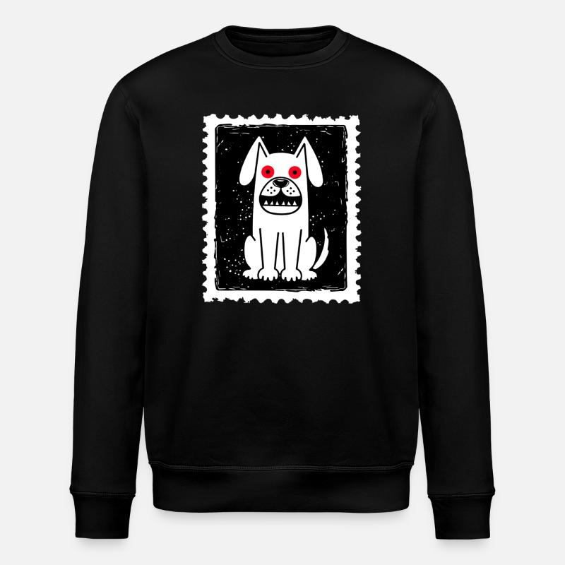 Geister Hund - Stanley/Stella Unisex Bio-Sweatshirt ROLLER - Schwarz