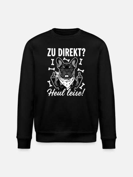 Bouledogue français cool - Sweat bio ROLLER Stanley/Stella Unisexe - noir