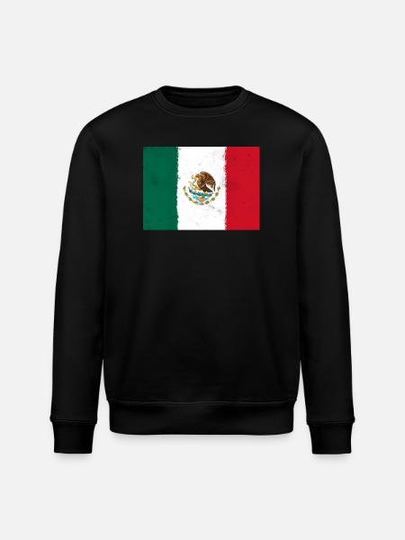 Flag of Mexico - Stanley/Stella ROLLER Unisex Organic Sweatshirt - black