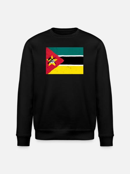 Drapeau du Mozambique - Sweat bio ROLLER Stanley/Stella Unisexe - noir