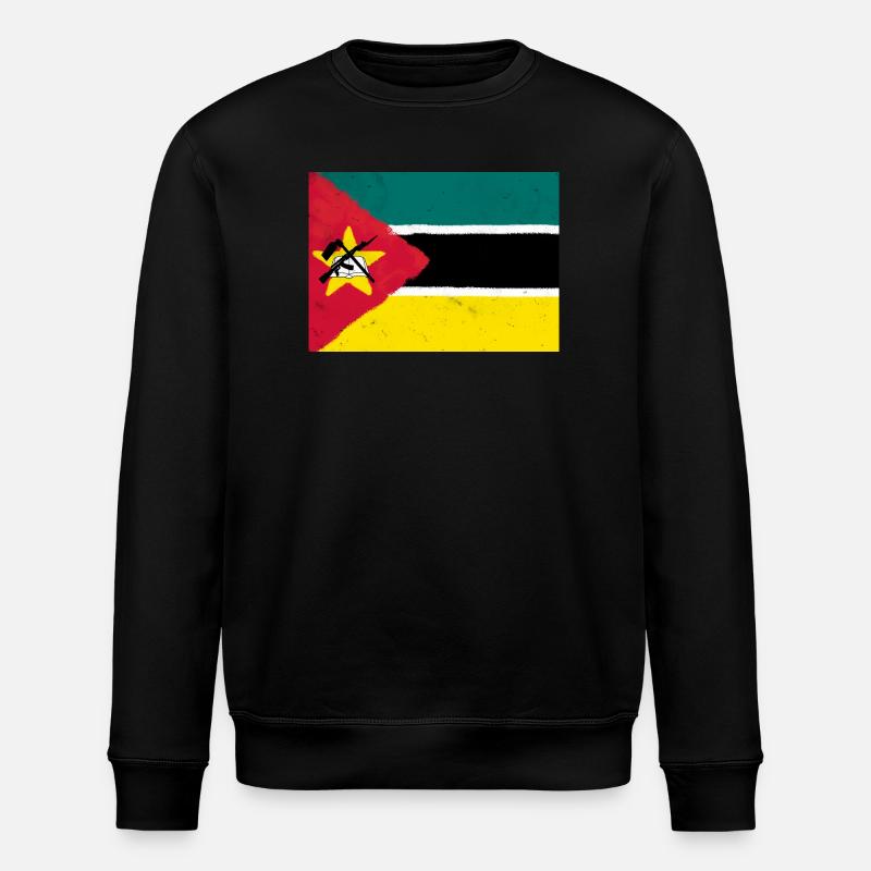 Drapeau du Mozambique - Sweat bio ROLLER Stanley/Stella Unisexe - noir