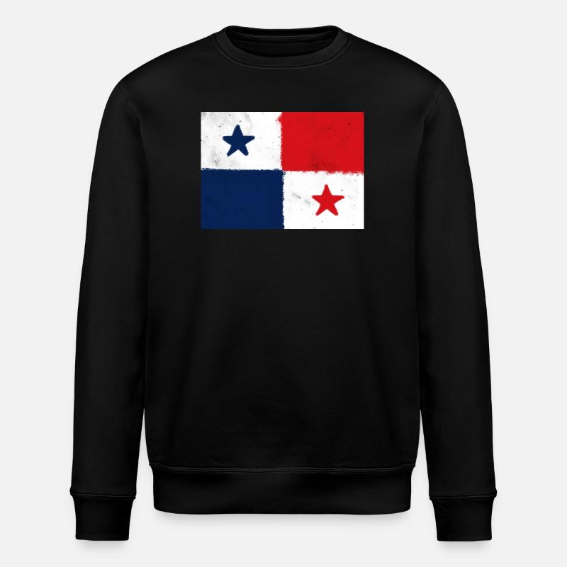 Drapeau du Panama - Sweat bio ROLLER Stanley/Stella Unisexe - noir