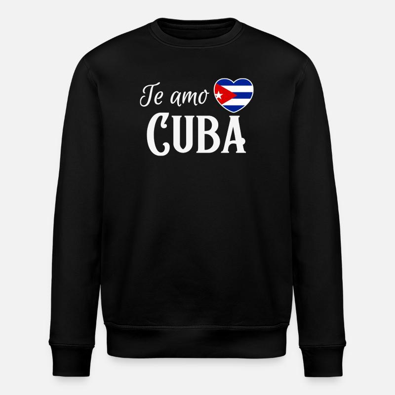J’adore Cuba, made in Cuba - Sweat bio ROLLER Stanley/Stella Unisexe - noir