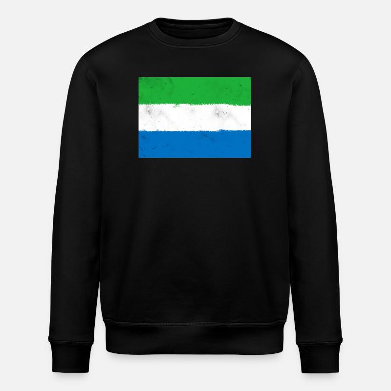 Drapeau de la Sierra Leone - Sweat bio ROLLER Stanley/Stella Unisexe - noir