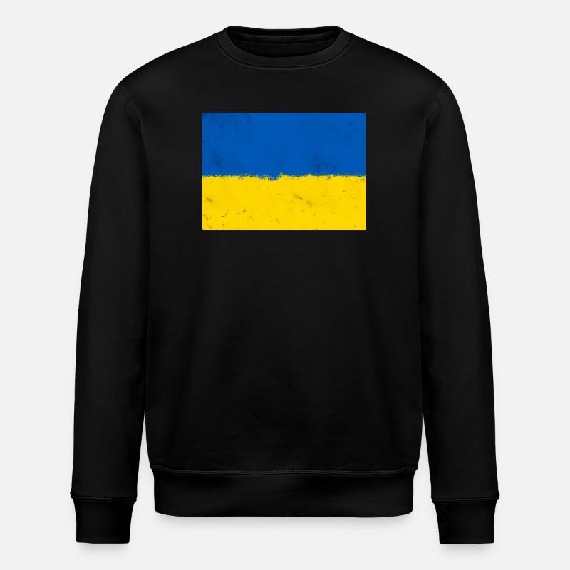 Flagge der Ukraine - Stanley/Stella Unisex Bio-Sweatshirt ROLLER - Schwarz