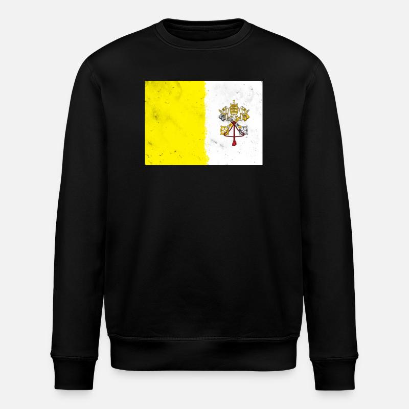 Drapeau du Vatican - Sweat bio ROLLER Stanley/Stella Unisexe - noir