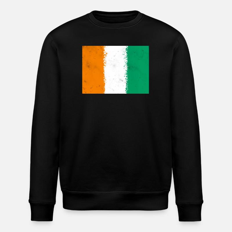 Drapeau de la Côte d’Ivoire - Sweat bio ROLLER Stanley/Stella Unisexe - noir