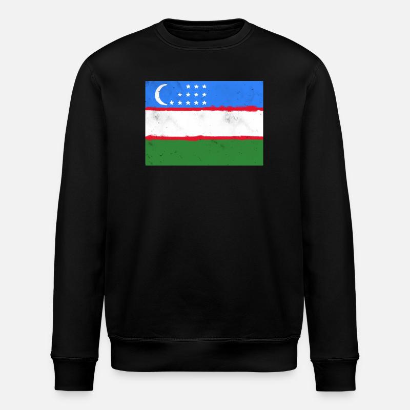 Drapeau de l’Ouzbékistan - Sweat bio ROLLER Stanley/Stella Unisexe - noir