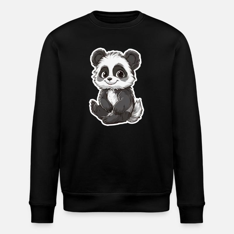 Ours panda mignon - Sweat bio ROLLER Stanley/Stella Unisexe - noir