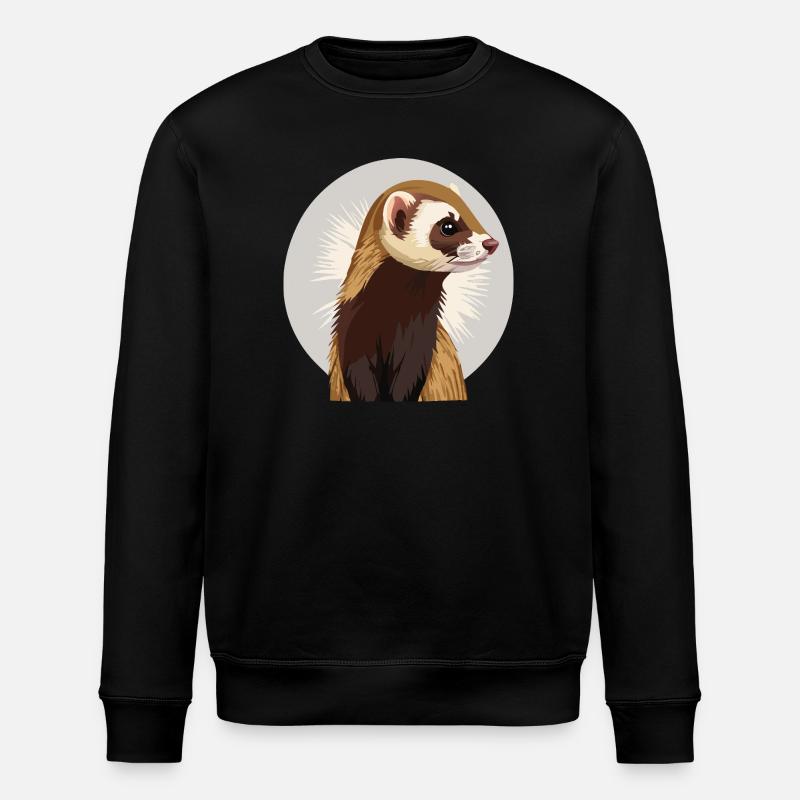 Candace Maskottchen in lustiger Form - Stanley/Stella Unisex Bio-Sweatshirt ROLLER - Schwarz