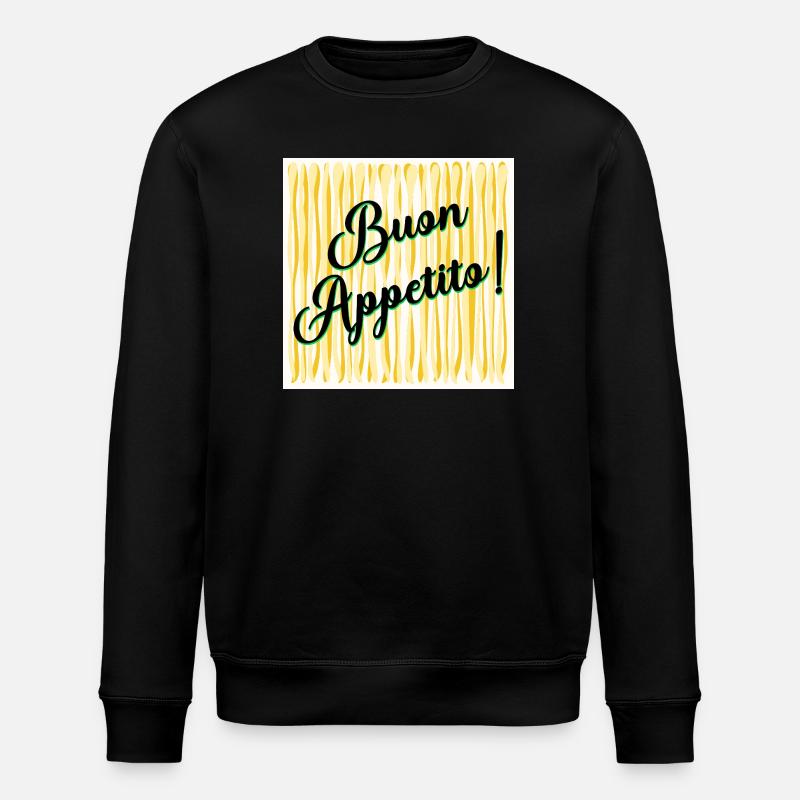 Spaghetti Enjoy your meal - Stanley/Stella ROLLER Unisex Organic Sweatshirt - black