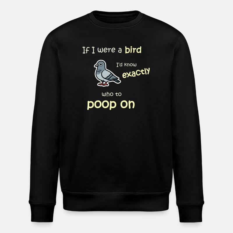 Bird mode - Activated - Stanley/Stella ROLLER Unisex Organic Sweatshirt - black