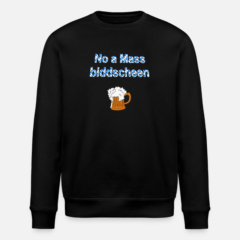 no a mass, bierglas, feste - Stanley/Stella Unisex Bio-Sweatshirt ROLLER - Schwarz