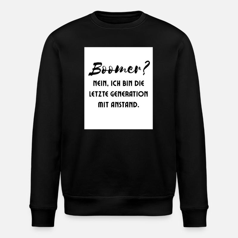 Generation with Style Saying - Stanley/Stella ROLLER Unisex Organic Sweatshirt - black