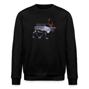 Frohe Weihnachten - Stanley/Stella Unisex Bio-Sweatshirt ROLLER - Schwarz - Vorne - Nik (191cm)