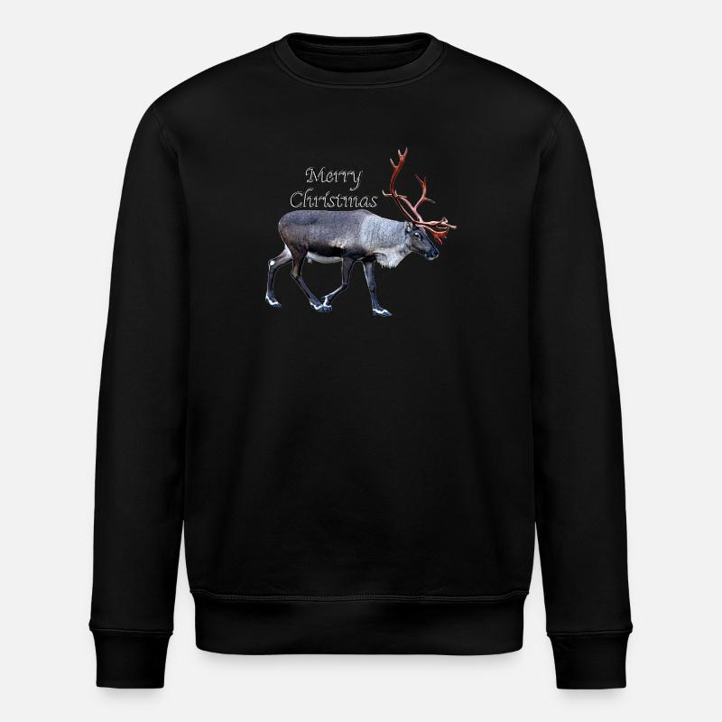 Merry Christmas - Stanley/Stella ROLLER Unisex Organic Sweatshirt - black