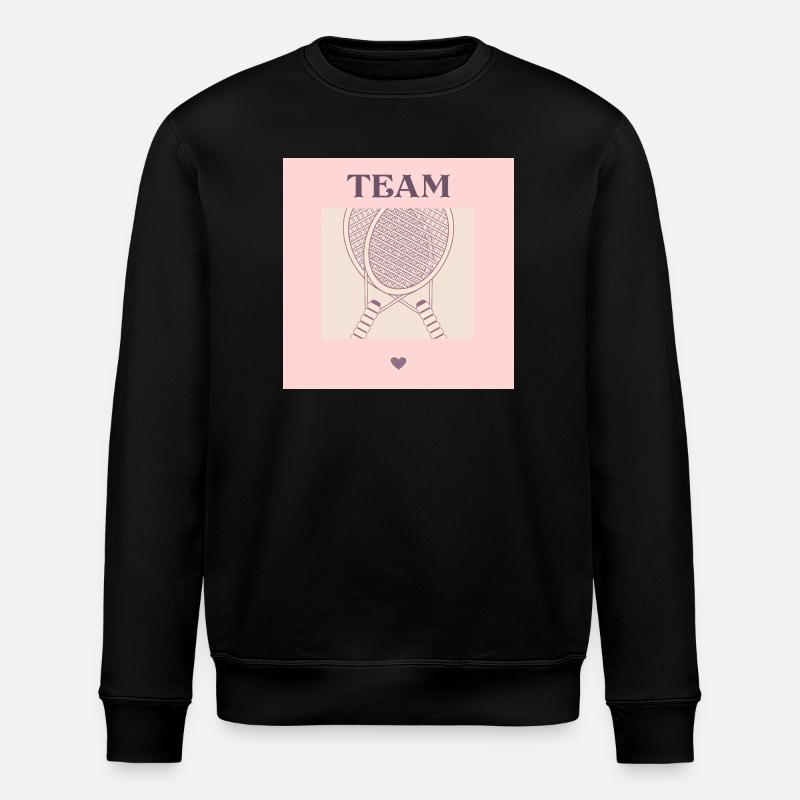CŒUR DE TENNIS D’ÉQUIPE - Sweat bio ROLLER Stanley/Stella Unisexe - noir
