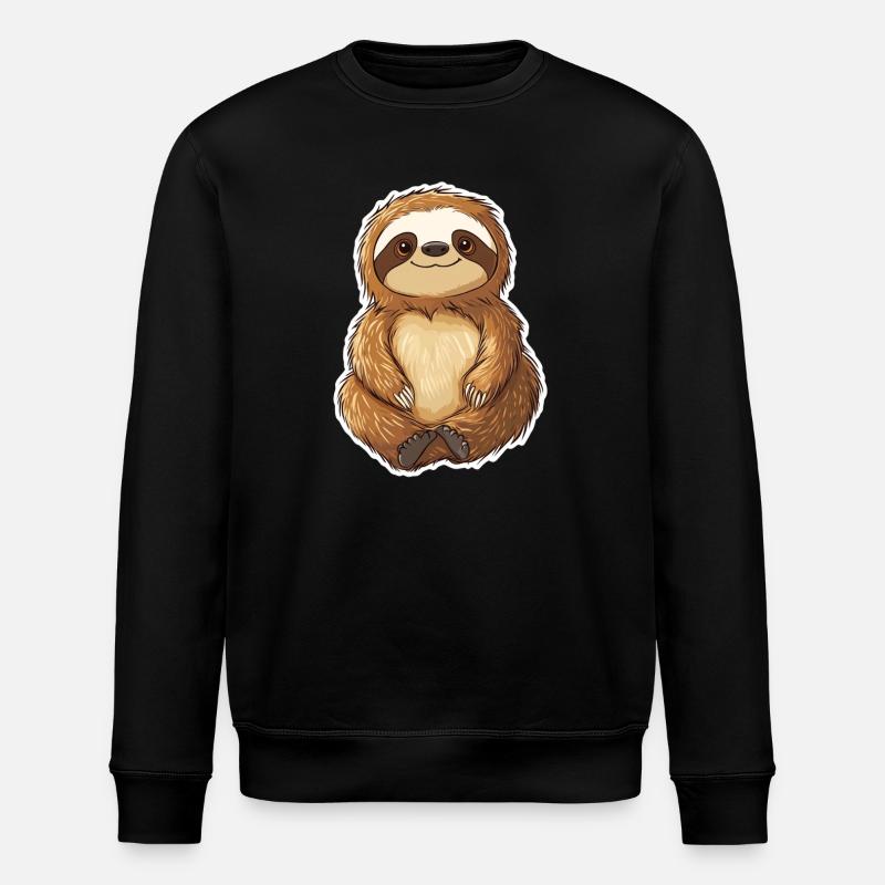 Sloth - Stanley/Stella ROLLER Unisex Organic Sweatshirt - black