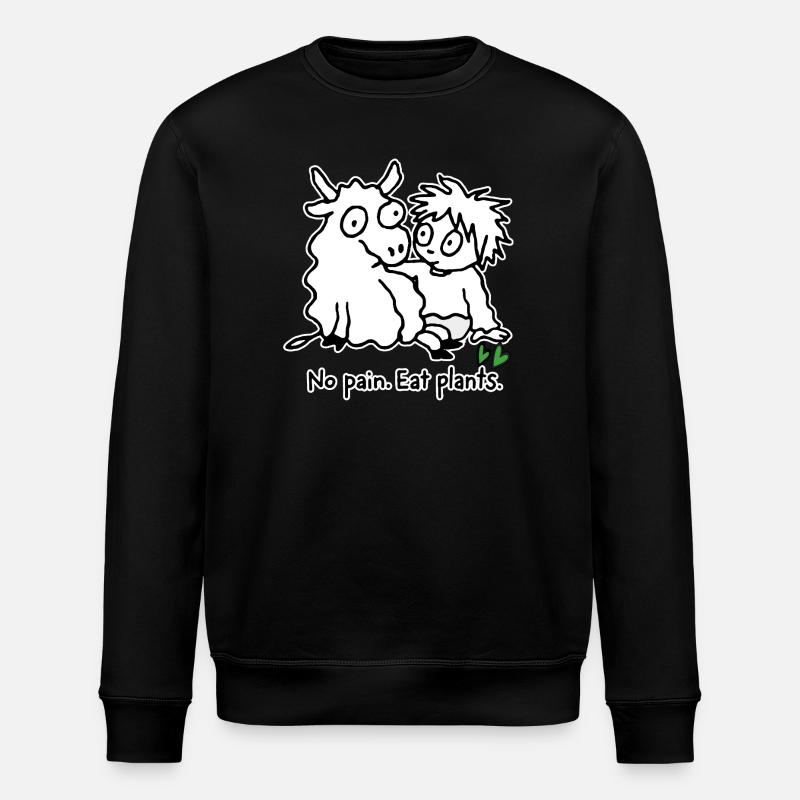 Manger des plantes - Sweat bio ROLLER Stanley/Stella Unisexe - noir