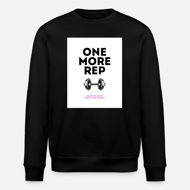 Gym Motivation Noch ein Wiederholungsdesign - Stanley/Stella Unisex Bio-Sweatshirt ROLLER - Schwarz