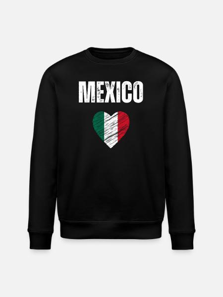 J’aime le Mexique, drapeau du Mexique - Sweat bio ROLLER Stanley/Stella Unisexe - noir