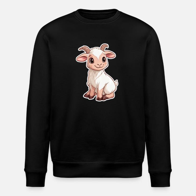 Ziege - Stanley/Stella Unisex Bio-Sweatshirt ROLLER - Schwarz