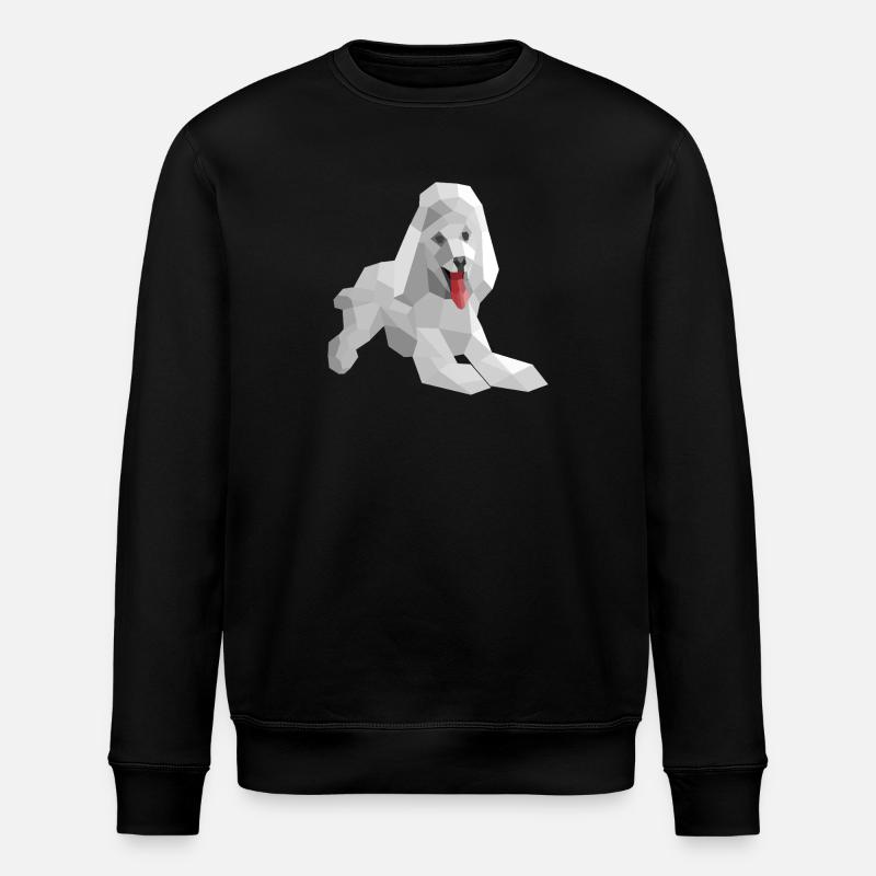 Caniche low poly élégant - Sweat bio ROLLER Stanley/Stella Unisexe - noir