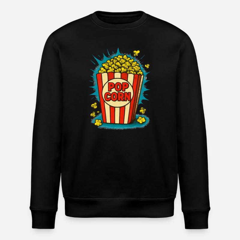 Popcorn - Stanley/Stella Unisex Bio-Sweatshirt ROLLER - Schwarz