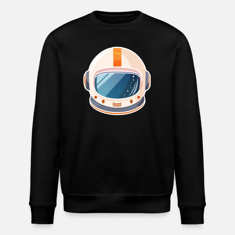 Retro space helmet - Stanley/Stella ROLLER Unisex Organic Sweatshirt - black