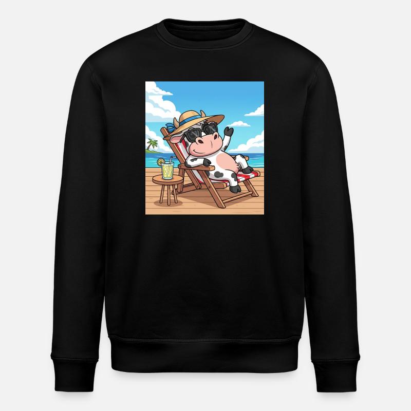 vache cool - Sweat bio ROLLER Stanley/Stella Unisexe - noir