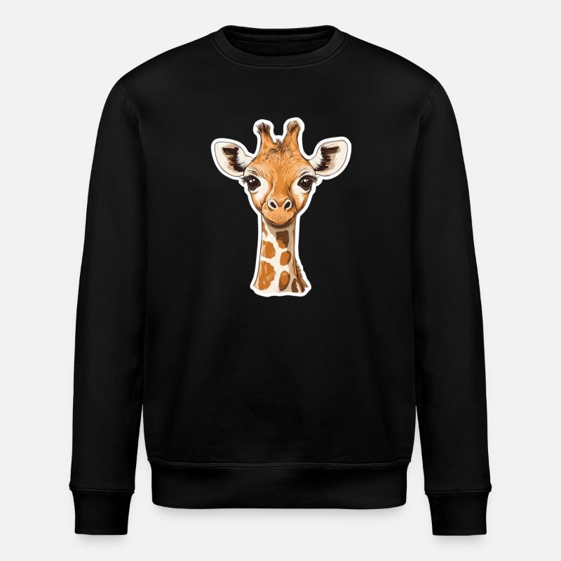 Giraffe - Stanley/Stella ROLLER Unisex Organic Sweatshirt - black