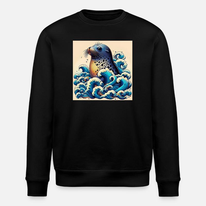 Siegel - Stanley/Stella Unisex Bio-Sweatshirt ROLLER - Schwarz