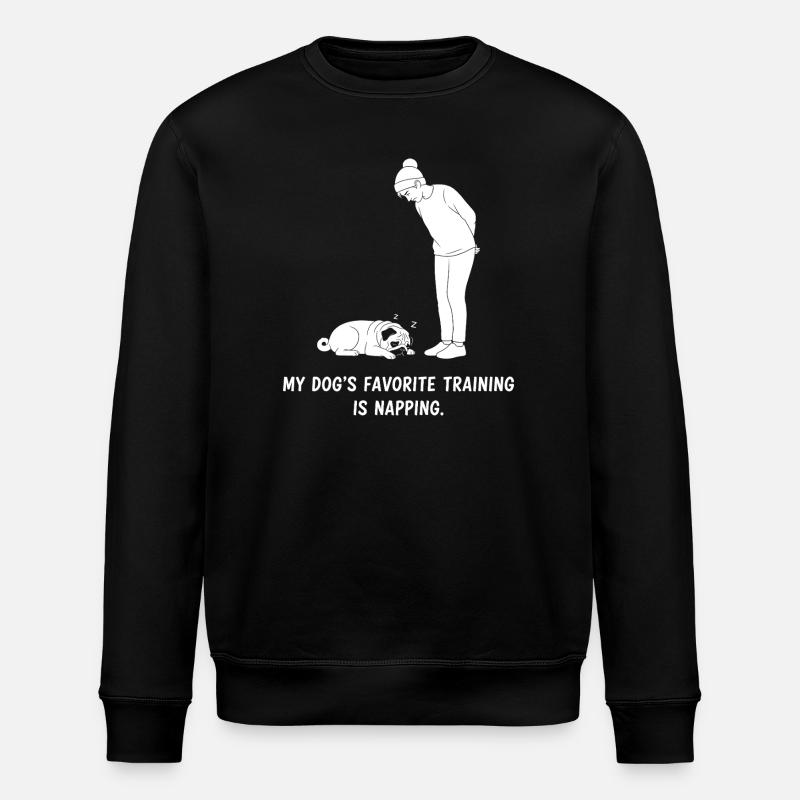 Dog Training Nap - Stanley/Stella ROLLER Unisex Organic Sweatshirt - black