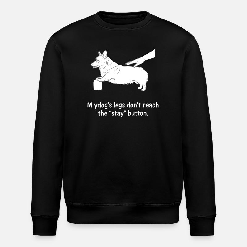 Le bouton Rester - Sweat bio ROLLER Stanley/Stella Unisexe - noir