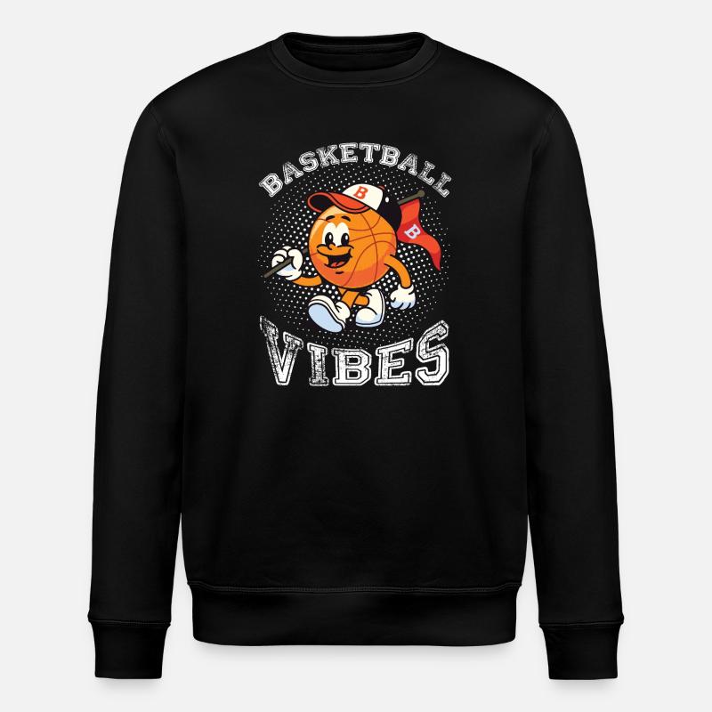 Vibrations du basket-ball - Sweat bio ROLLER Stanley/Stella Unisexe - noir