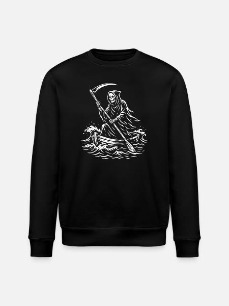 Conception de bateau Macabre Grim Reaper - Sweat bio ROLLER Stanley/Stella Unisexe - noir