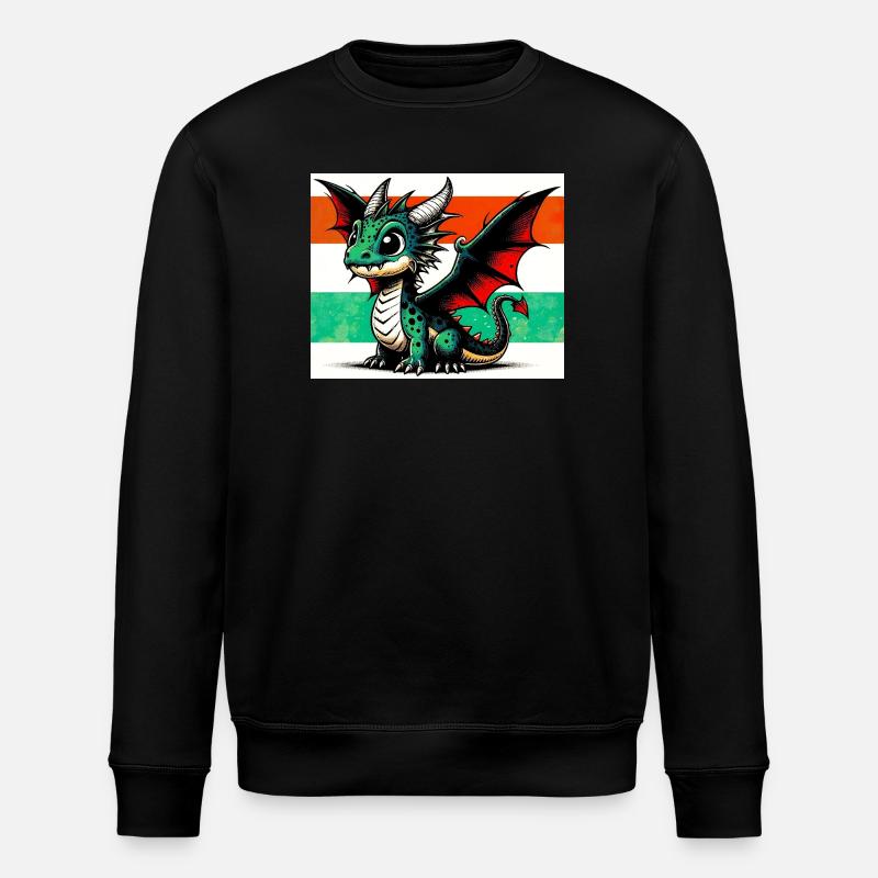 Drache - Stanley/Stella Unisex Bio-Sweatshirt ROLLER - Schwarz