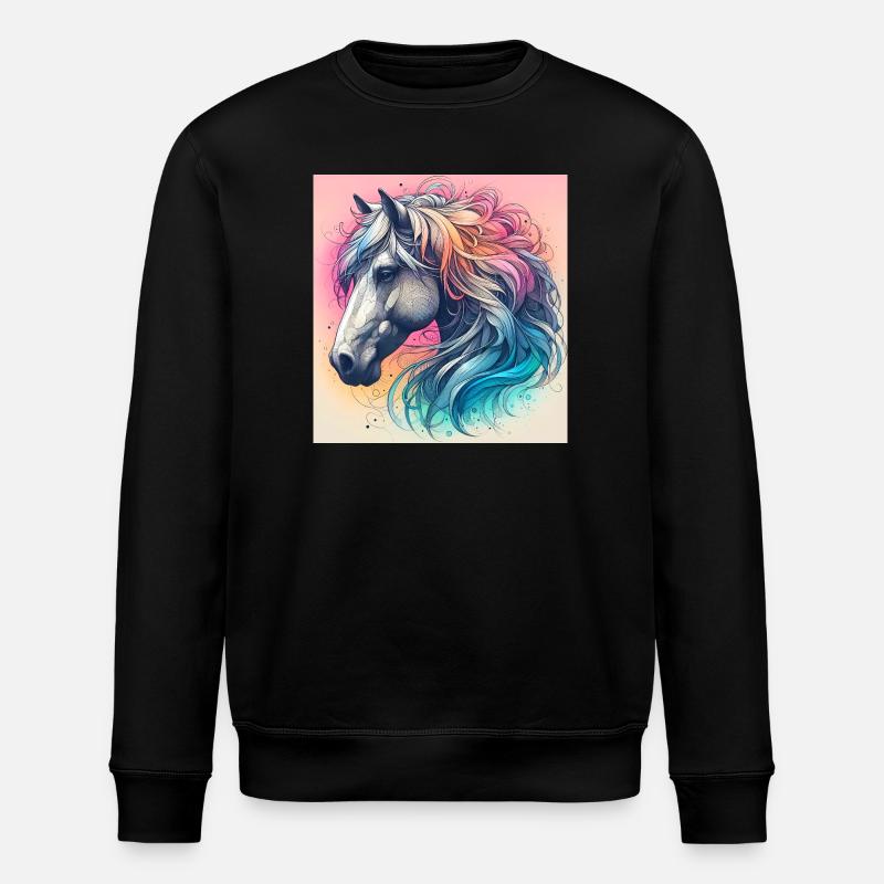 cheval - Sweat bio ROLLER Stanley/Stella Unisexe - noir