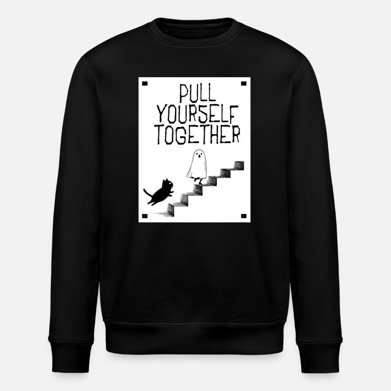 Pull yourself together - Stanley/Stella ROLLER Unisex Organic Sweatshirt - black