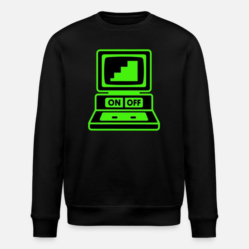 Computer Minimal Pop-Art - Stanley/Stella Unisex Bio-Sweatshirt ROLLER - Schwarz