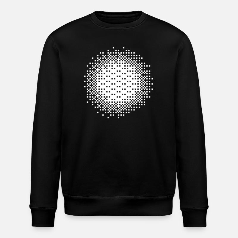 Geometric Dot Pattern design - Stanley/Stella ROLLER Unisex Organic Sweatshirt - black
