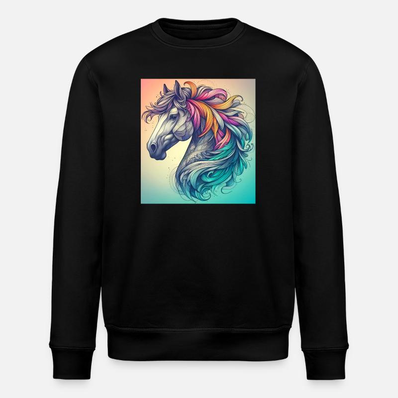 cheval - Sweat bio ROLLER Stanley/Stella Unisexe - noir