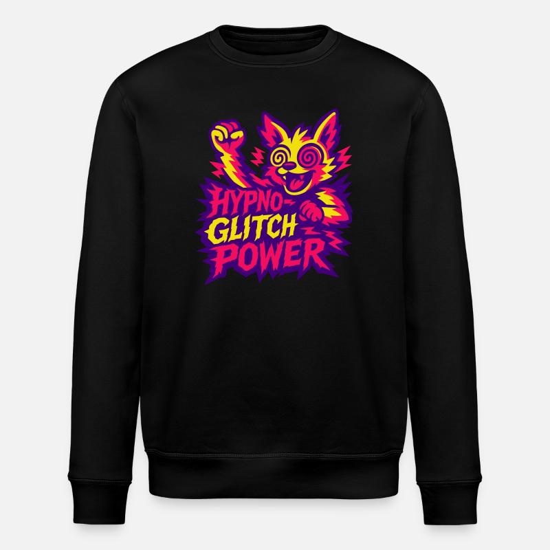 Hypno Glitch Power ! - Sweat bio ROLLER Stanley/Stella Unisexe - noir