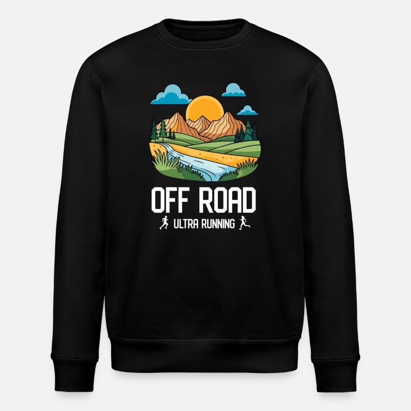 Ultra Running - Offroad - Stanley/Stella Unisex Bio-Sweatshirt ROLLER - Schwarz