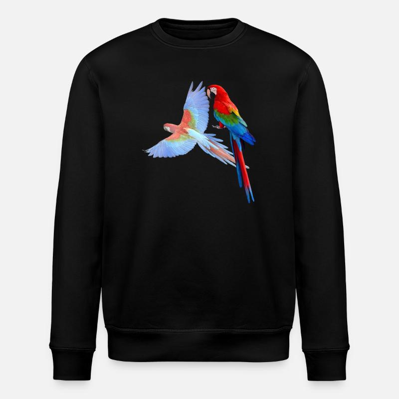 Papagei - Stanley/Stella Unisex Bio-Sweatshirt ROLLER - Schwarz