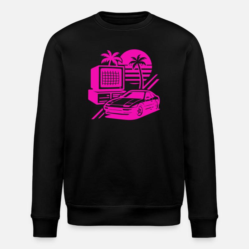 Miami Retro Pop Art - Stanley/Stella Unisex Bio-Sweatshirt ROLLER - Schwarz