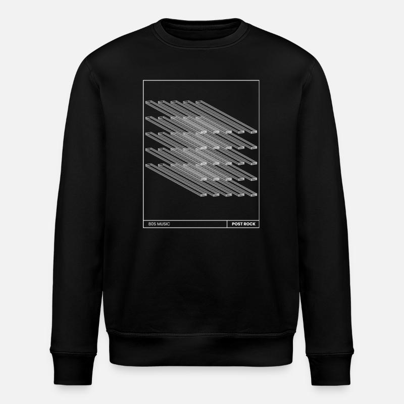 post rock poster gift - Stanley/Stella ROLLER Unisex Organic Sweatshirt - black
