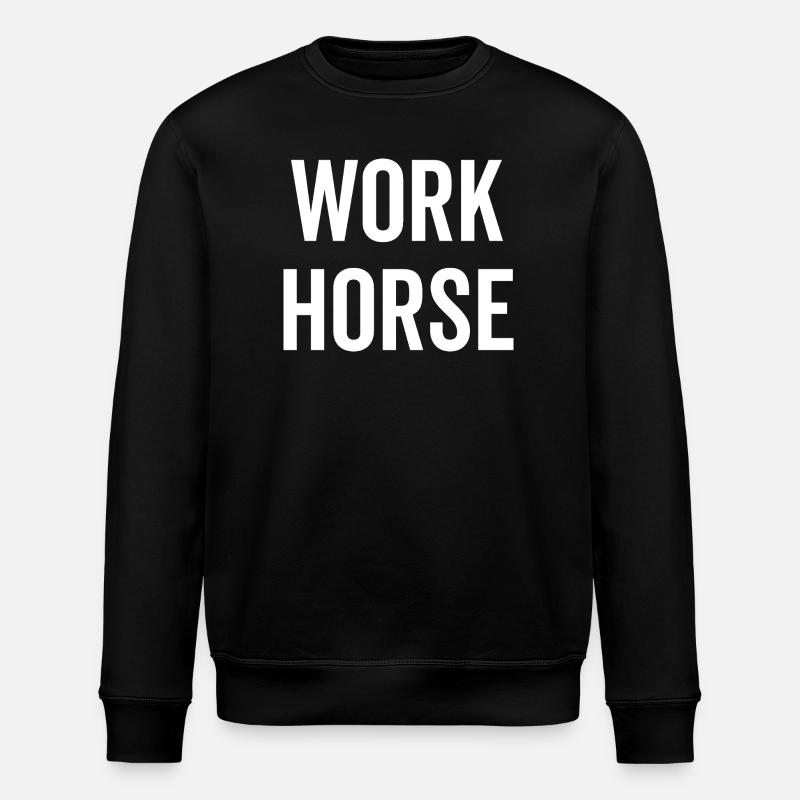 Cheval de trait - Sweat bio ROLLER Stanley/Stella Unisexe - noir