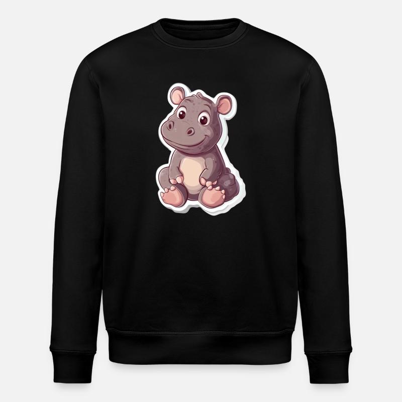 Hippopotame - Sweat bio ROLLER Stanley/Stella Unisexe - noir