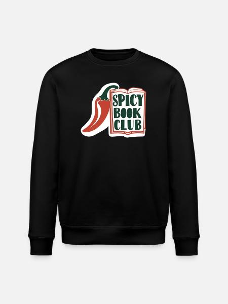 Spicy Book Club – Buch & Chili Design - Stanley/Stella ROLLER Unisex Organic Sweatshirt - black
